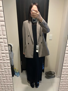 「アイテム（ドレスシューズ）」を使った、なみこさん（レディース・164cm）の秋コーディネート