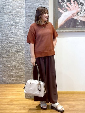 「リラックス」｜きくさん（レディース・161cm）の夏コーディネート