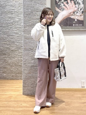 「GLOBAL WORK（グローバルワーク）のアイテム」を使った、きくさん（レディース・161cm）の秋コーディネート