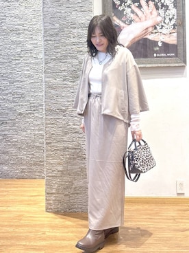 「GLOBAL WORK（グローバルワーク）のアイテム（ワンピース）」を使った、きくさん（レディース・161cm）の秋コーディネート