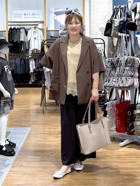 「GLOBAL WORK（グローバルワーク）のアイテム」を使った、きくさん（レディース・161cm）の夏コーディネート