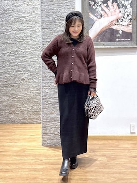 「アイテム（その他ヘアアクセサリー）」を使った、きくさん（レディース・161cm）の秋コーディネート