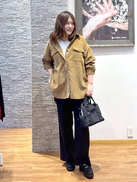 「アイテム（タンクトップ）」を使った、きくさん（レディース・161cm）の秋コーディネート