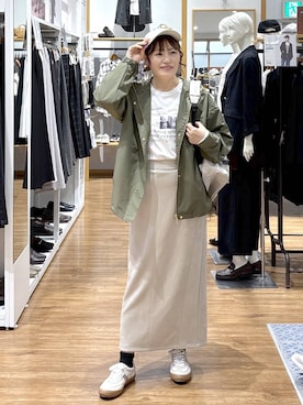 「GLOBAL WORK（グローバルワーク）のアイテム（帽子）」を使った、きくさん（レディース・161cm）の秋コーディネート