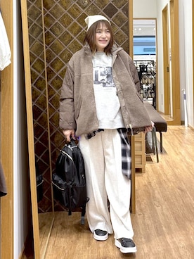 「GLOBAL WORK（グローバルワーク）のアイテム」を使った、きくさん（レディース・161cm）の秋コーディネート