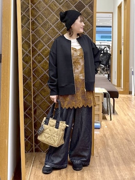 「GLOBAL WORK（グローバルワーク）のアイテム（帽子）」を使った、きくさん（レディース・161cm）の秋コーディネート