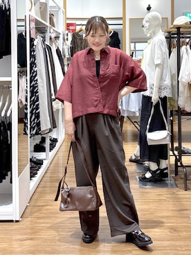 「アイテム（ヘアゴム）」を使った、きくさん（レディース・161cm）の夏コーディネート