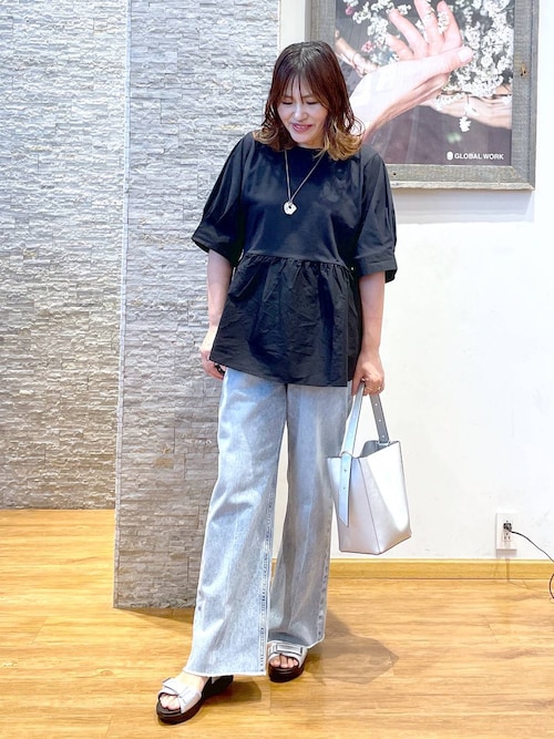 セール】GOODデニムフレアパンツ/209743（デニムパンツ）｜GLOBAL WORK