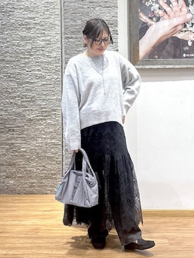 「アイテム（その他ヘアアクセサリー）」を使った、きくさん（レディース・161cm）の冬コーディネート