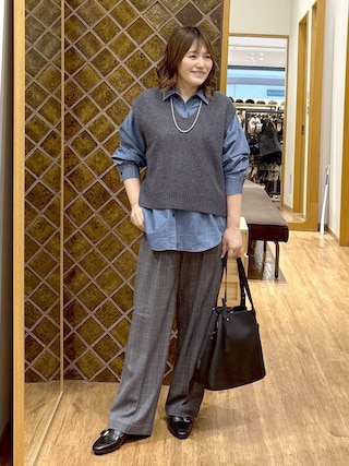 「GLOBAL WORK（グローバルワーク）のスペ軽5ROOM2WAYバッグ/1060168（トートバッグ）」を使った、きくさん（レディース・161cm）の秋コーディネート