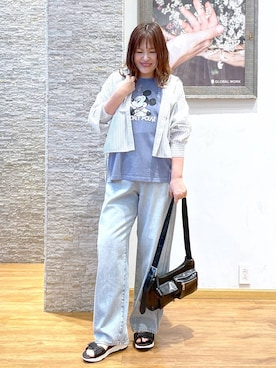 「リラックス」｜きくさん（レディース・161cm）の夏コーディネート