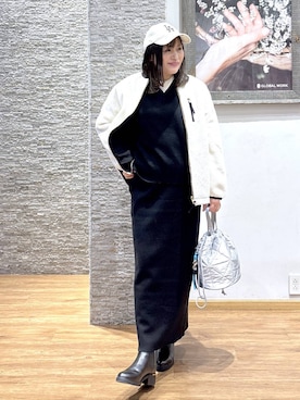 「GLOBAL WORK（グローバルワーク）のアイテム（キャップ）」を使った、きくさん（レディース・161cm）の秋コーディネート