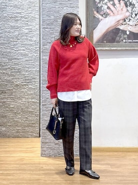 「GLOBAL WORK（グローバルワーク）のエアリュクスダウンフードブルゾン/495695（ダウンジャケット/コート）」を使った、きくさん（レディース・161cm）の秋コーディネート