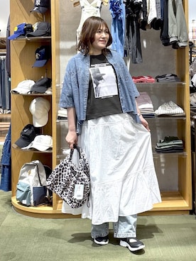 「GLOBAL WORK（グローバルワーク）のアイテム（スウェット）」を使った、きくさん（レディース・161cm）の春コーディネート