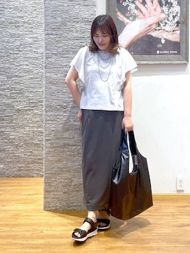 「リラックス」｜きくさん（レディース・161cm）の夏コーディネート