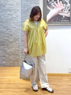 「リラックス」｜きくさん（レディース・161cm）の夏コーディネート