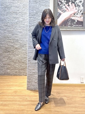 「GLOBAL WORK（グローバルワーク）のふわふわHugmeドルマンプルオーバー/595406（ニット/セーター）」を使った、きくさん（レディース・161cm）の秋コーディネート