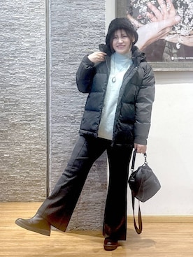「GLOBAL WORK（グローバルワーク）のアイテム（帽子）」を使った、きくさん（レディース・161cm）の冬コーディネート