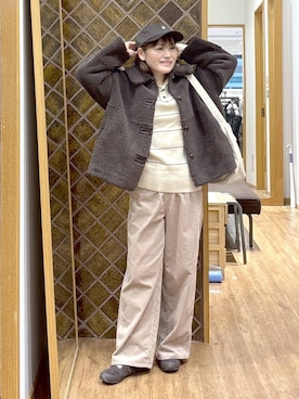 「GLOBAL WORK（グローバルワーク）のアイテム（帽子）」を使った、きくさん（レディース・161cm）の秋コーディネート