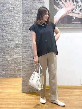 「アイテム（パンプス）」を使った、きくさん（レディース・161cm）の夏コーディネート