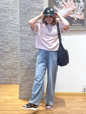 「リラックス」｜きくさん（レディース・161cm）の夏コーディネート