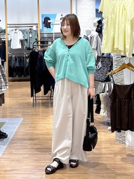 「GLOBAL WORK（グローバルワーク）のアイテム（パンツ）」を使った、きくさん（レディース・161cm）の夏コーディネート