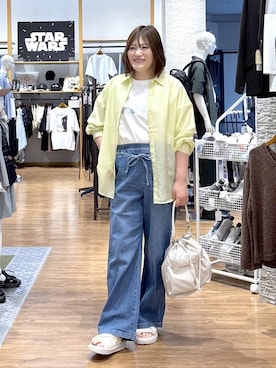 「GLOBAL WORK（グローバルワーク）のアイテム」を使った、きくさん（レディース・161cm）の夏コーディネート