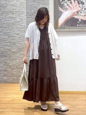 「リラックス」｜きくさん（レディース・161cm）の夏コーディネート