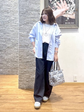 「GLOBAL WORK（グローバルワーク）のアイテム」を使った、きくさん（レディース・161cm）の秋コーディネート