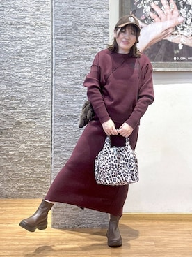 「GLOBAL WORK（グローバルワーク）のアイテム（帽子）」を使った、きくさん（レディース・161cm）の冬コーディネート