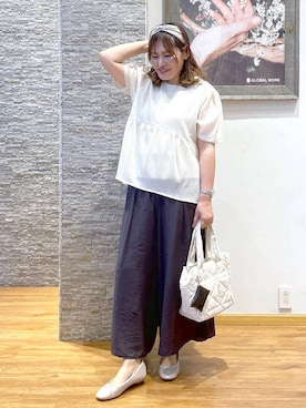 「アイテム（カチューシャ）」を使った、きくさん（レディース・161cm）の夏コーディネート