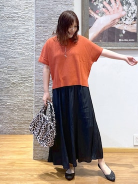 「GLOBAL WORK（グローバルワーク）のアイテム（トップス）」を使った、きくさん（レディース・161cm）の春コーディネート