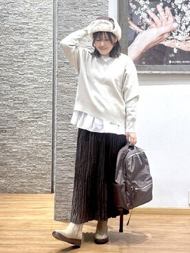 きくさん（レディース・161cm）の冬コーディネート