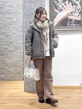 「GLOBAL WORK（グローバルワーク）のアイテム（トップス）」を使った、きくさん（レディース・161cm）の冬コーディネート