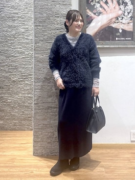 「GLOBAL WORK（グローバルワーク）のアイテム（ワンピース）」を使った、きくさん（レディース・161cm）の秋コーディネート