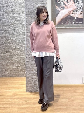 「リラックス」｜きくさん（レディース・161cm）の冬コーディネート