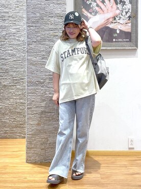 「リラックス」｜きくさん（レディース・161cm）の夏コーディネート