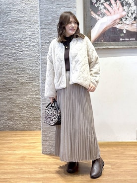 「GLOBAL WORK（グローバルワーク）のアイテム（バッグ）」を使った、きくさん（レディース・161cm）の秋コーディネート