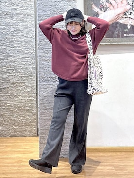 「GLOBAL WORK（グローバルワーク）のアイテム（帽子）」を使った、きくさん（レディース・161cm）の冬コーディネート