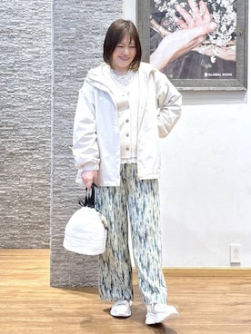 「GLOBAL WORK（グローバルワーク）のアイテム（アクセサリー）」を使った、きくさん（レディース・161cm）の春コーディネート