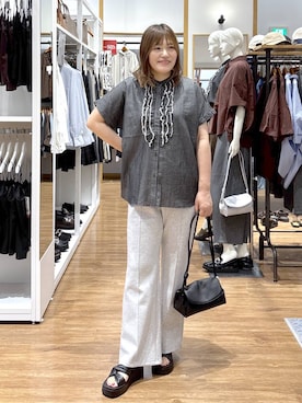 「GLOBAL WORK（グローバルワーク）のアイテム（サンダル）」を使った、きくさん（レディース・161cm）の秋コーディネート