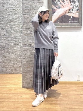 「GLOBAL WORK（グローバルワーク）のBeer＊CAP/571653（キャップ）」を使った、きくさん（レディース・161cm）の秋コーディネート