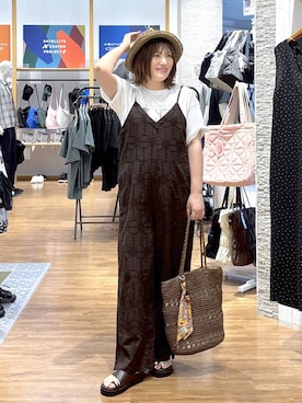 「GLOBAL WORK（グローバルワーク）のアイテム（帽子）」を使った、きくさん（レディース・161cm）の夏コーディネート