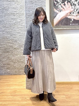 「GLOBAL WORK（グローバルワーク）のアイテム（ブルゾン）」を使った、きくさん（レディース・161cm）の秋コーディネート