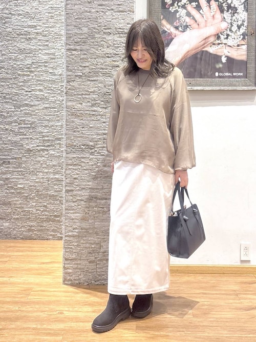 イージーケアコーデュロイスカート/575181（スカート）｜GLOBAL