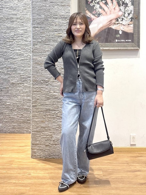 ペー③ GLOBAL WORK｜らくっションベルトニットパンプス/290988