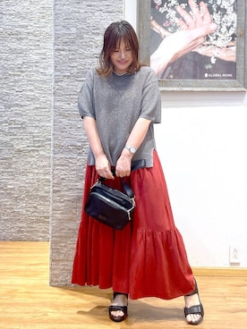 「リラックス」｜きくさん（レディース・161cm）の夏コーディネート