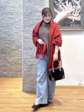 「アイテム（その他ヘアアクセサリー）」を使った、きくさん（レディース・161cm）の秋コーディネート