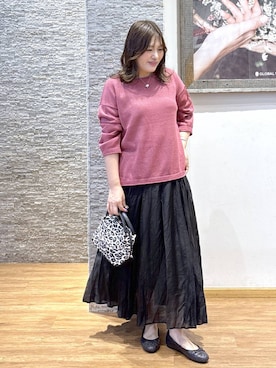 「GLOBAL WORK（グローバルワーク）のアイテム（バレエシューズ）」を使った、きくさん（レディース・161cm）の秋コーディネート