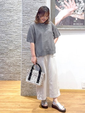 「リラックス」｜きくさん（レディース・161cm）の夏コーディネート